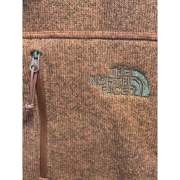 The North Face Mens Rust Full-Zip Fleece Jacket M 100% Polyester Made In Jordan - Picture 8 of 14